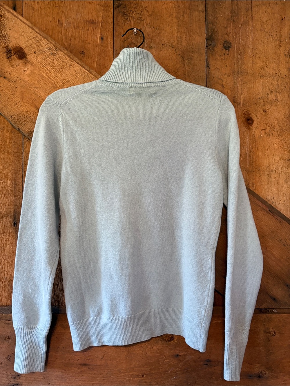 Banana Republic Light Blue Fine Italian Merino Wool Turtleneck Sweater - Picture 5 of 10